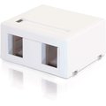 Legrand Keystone Jack Surface Mntbox 2-Port Wht 03833